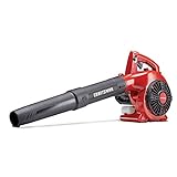 Craftsman B215 25cc 2-Cycle Engine Handheld Gas Powered Leaf Blower - Gasoline Blower with Nozzle Extension for Lawn Care, Liberty Red