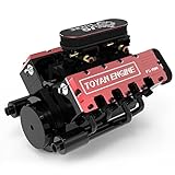 HMANE TOYAN HOWIN FS-V800 28CC 1/10 Eight-Cylinder 8V Four-Stroke Water-Cooled Nitro Engine Model for RC Car & Boat (KIT Version)