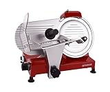 BESWOOD 10' Premium Chromium-plated Steel Blade Electric Deli Meat Cheese Food Slicer with Serving Plate Commercial and for Home use 240W BESWOOD250RX