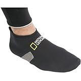 National Geographic Fitted Low Cut 2 mm Fin Socks, Booties for Snorkeling, Scuba, or Swim,Men 8-9 Ladies 9-10