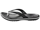 Crocs Unisex Crocband Flip Flops, Black, 12 Men/14 Women