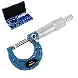 HDLNKAK Outside Micrometer, 0-1' Machinist Micrometer, 0.0001' Graduation Micrometer Set, Alloy Precision Micrometer, Machinist Tool, Laser-Etched Micrometer Standard with Case