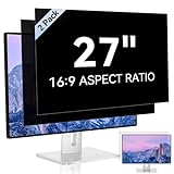 [2 Pack] 27 Inch Computer Privacy Screen for 16:9 Aspect Ratio Widescreen Monitor, Eye Protection Anti Glare Blue Light Computer Monitor Privacy Filter, Removable Anti-Scratch 27in Protector Film