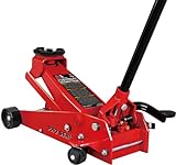 BIG RED TAM83012 Torin Pro Series Hydraulic Floor Jack with Single Quick Lift Piston Pump and Foot Pedal, 3.5 Ton (7,000 lb) Capacity, Red