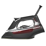CHI Steam Iron for Clothes with Titanium Infused Ceramic Soleplate, 1700 Watts, XL 10’ Cord, 3-Way Auto Shutoff, 300+ Holes, Professional Grade, Silver (13101)