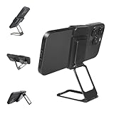 New Upgraded Back Clip Type 360 Folding Bracket, Folding Phone Stand, Cell Phone Stand, Adjustable Foldable Desktop Phone Holder Compatible with iPhone 15 14 13 12 11 Pro Xs Xs Max,All Phones (black)