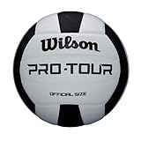 WILSON Pro Tour Indoor Volleyball - Black/White 25.59in - 26.38'