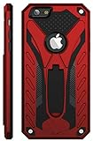 Kitoo Designed for iPhone 6 Case/Designed for iPhone 6S Case with Kickstand, Military Grade 12ft. Drop Tested - Red