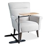 Able Life Universal Swivel TV Tray Table, Portable Laptop Desk, Adjustable Couch Desk for Computers,Brown