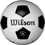 WILSON Traditional Soccer Ball - Black/White, Size 4