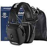 PROHEAR 056 30dB Highest NRR Electronic Shooting Ear Protection Muffs, Sound Amplification 4 Times Noise Reduction Hearing Protector Earmuffs for Gun Range, Hunting, Airsoft - Black
