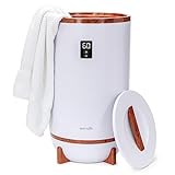 Serenelife Single Touch Towel and Blanket Warmer with Fragrant Disc Holder and LED Ring Red, Perfect Size for Two Large Bath Towels, Automatically Shut off Feature