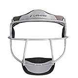 CHAMPRO The Grill Defensive Fielder's Protective Steel Frame Softball Face Mask , Silver, Youth
