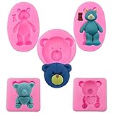 3D Bear Silicone Fondant Mould Cake Mold Cookie Decor Cake Decoration for Chocolate Soap DIY Mold Baking Cake Decoration