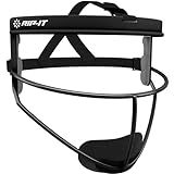 RIP-IT Original Defense Softball Face Mask | Lightweight Protective Softball Fielder's Mask | Adult | Black