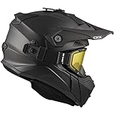 CKX Titan Off-Road Modular Helmet (Matte Black) - Includes 210° Goggles (Medium)