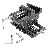 GYZJ 𝟔' 𝐂𝐫𝐨𝐬𝐬 𝐒𝐥𝐢𝐝𝐞 𝐕𝐢𝐬𝐞 Drill Press Milling Vise, 𝟔 in Jaw Width, 𝟔.𝟏 in Max Jaw Opening, Bench Mount Clamp Machine Vice Holder Clamping Tool for CNC Woodworking Milling Machine