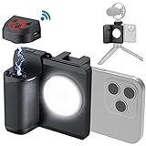 Smartphone Camera Grip, Griphone CapGrip with Detachable Wireless Remote Control,Three-Speed Adjustable Fill Light for Phones Video/Photo Shooting