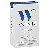 Wink Closer Everyday Condom Bundle with a Silver Sleek Pocket Case, 0.04 mm Thin Latex Condoms-10 Count