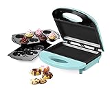 Nostalgia 4-in-1 Bakery Bites Express Makes Mini Brownies, Cupcakes, Bundt Cakes and Cookies, Blue