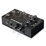 GOgroove Phono Preamp EQ with 3 Band Equalizer - Preamplifier with Treble, Mid, Bass - RCA Input/Output, DIN, 12V DC Adapter, High-End Circuit Design - Compatible with Record Players, Turntables