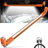 Aluminum Panel 37.4inch Long Rechargeable Underhood Work Light, 6400mAh LED Work Light Bar with Magnetic and Hooks, Cordless 3000LM Bright Work Light for Car Repairing Emergency Garage Workshop