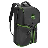 ENHANCE Xbox Backpack - Xbox Carrying Case Compatible with Xbox Series S, Xbox One X, One S - Storage Compartments for Xbox Controllers, Gaming Headset, Xbox Games & More Xbox Accessories - Green