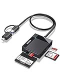UGREEN SD Card Reader USB C USB 3.0 Multi Memory Card Adapter External SD Micro SD MS CF Compact Flash Camera Card Reader for Mac Computer PC Laptop Compatible with MacBook Pro Air iPad Android Phone