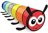 Kids Play Tunnel for Toddlers 1-3 Colorful Pop Up Baby Tunnel for Kids to Crawl Through 6 Foot with Breathable Mesh Collapsible Toddler Tunnel Toys Gift for Children or Dog