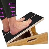 Slant Board for Calf Stretcher Squat Incline Stretch Calf Stretch Knees Foot Rest Adjuatable Wood Wedge for Ankle Leg Heel