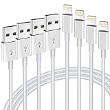 iPhone Charger Cable,Lightning to USB-A MFi Certified Cord 4PACK [3/3/6/6FT] Fast Charging Cord Compatible iPhone iPhone 12/12 PRO/Max/11/11PRO/XS/Max/XR/X/8/8Plus/7/6S/6/plus/iPad Air-White