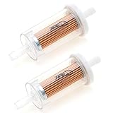 APE RACING Inline Fuel Filter Replacement Universal High Flow Fuel Filters (Pack of 2) for Lawn Mower Tractor Motorcycle Replace Briggs & Stratton 5065 5065D 5065K 493629 695666 845125 691035