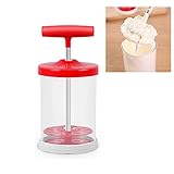Manual DIY Whipping Cream Dispenser - Universal-Mixer With Non-Slip Silicone Grip, Cream Whipper Maker for Salad Dressings Frothy Drinks (17 Ounce)