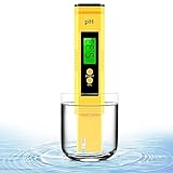 PH Meter, PH Meter for Water, Digital PH Meter 0.01 Resolution High Accuracy pH Tester Hydroponics Pen with LCD Screen Large Backlit, 0-14PH Measurement Range for Household Drinking, Pool and Aquarium