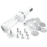 Cuisinart CCP-10 Electric Cookie Press with 12 Discs and 8 Decorating Tips, White