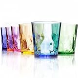 SCANDINOVIA - 13oz Unbreakable Premium Drinking Glasses Set of 6 - Super Grade Acrylic Plastic - Perfect for Gifts - Dishwasher Safe - Plastic Cups Reusable Drinkware Tumblers Kids
