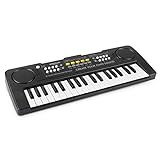 aPerfectLife Kids Keyboard Piano, 37 Key Portable Electronic Piano for Kids, Digital Music Piano Keyboard Educational Toys for 3 4 5 6 7 8 Year Old Girls Boys (Black)