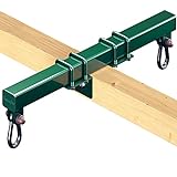 Swurfer Swing Set Conversion Bracket - No Tree, No Problem, Convert Your Swingset into a Swurfset, Heavy Duty Adjustable Horse Glider Attachment Bracket for Kids Ages 12 and Up, Up to 150lbs (Green)