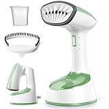 Reemix Steamer for Clothes, Folding Handheld Design Garment Wrinkles Remover, 20g/min Strong Penetrating Steam, 25-Sec Fast Heat-up, for Home, Office and Travel (Green)