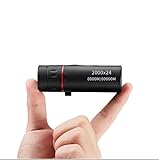 2000X24 Monocular Focus Optics Telescope onocular Power Monocular for Adults with Phone AdapterNight Vision Monocular Lightweight Pocket Monoscope with for Adults Kids, 8000M/80000M Gifts