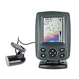 JOYWEE FF688C 3.5' Phiradar Color LCD Boat Fish Finder 200KHz/83KHz Dual Sonar Frequency 80M 240ft Detection Muti-language Auto zoom
