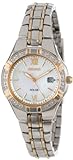 Seiko Women's SUT068 Dress Solar Classic Diamond-Accented Two-Tone Stainless Steel Watch