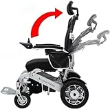 Culver Mobility Shawk Electric Wheelchair for Adults, All Terrain Lightweight Foldable Wheelchairs,Power Motorized Electric Wheel Chair, Comfortable Remote Control Mobility Aid (Gray)
