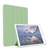 Divufus Case for iPad Air 2 (2nd Generation) 9.7 Inch, Lightweight Slim Auto Sleep/Wake Trifold Stand Smart Cover, Soft TPU Case for iPad Air 2nd Gen(2014 Released), Matcha Green
