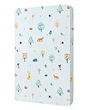 Blissful Diary Mini Crib Mattress, 38 x 24 Mini Mattress for Crib with Soft Jacquard Cover for Mini and Portable Cribs, Dual Sided with Firm Support and Comfort Memory Foam, Woodland Animal Pattern