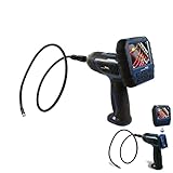 Whistler WIC-5200 Handheld Borescope Camera, Industrial Endoscope with 9mm Camera and Light, Inspection Camera with Detachable 3.5' Color LCD Monitor for Automotive Mechanics - 3.3ft