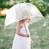 CYBYQ-Family Kids Clear Umbrellas for Rain Dome Bubble Umbrella Windproof for Kids Boys and Girls
