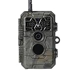 Meidase P80 Pro Trail Camera WiFi Bluetooth, Game Camera with 48MP 1296p, No Glow Night Vision, Motion Activated, Waterpoof