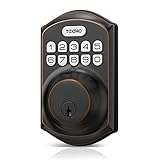 TEEHO TE001 Keyless Entry Door Lock with Keypad - Smart Deadbolt Lock for Front Door with 2 Keys - Auto Lock - Easy Installation - Oil-Rubbed Bronze
