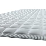 SlipX Solutions Gray Pillow Top Plus Safety Bath Mat Provides The Very Finest in Cushioned Comfort and Slip-Resistance (Over 700 Air-Filled Pockets, 200 Suction Cups, Natural Rubber)